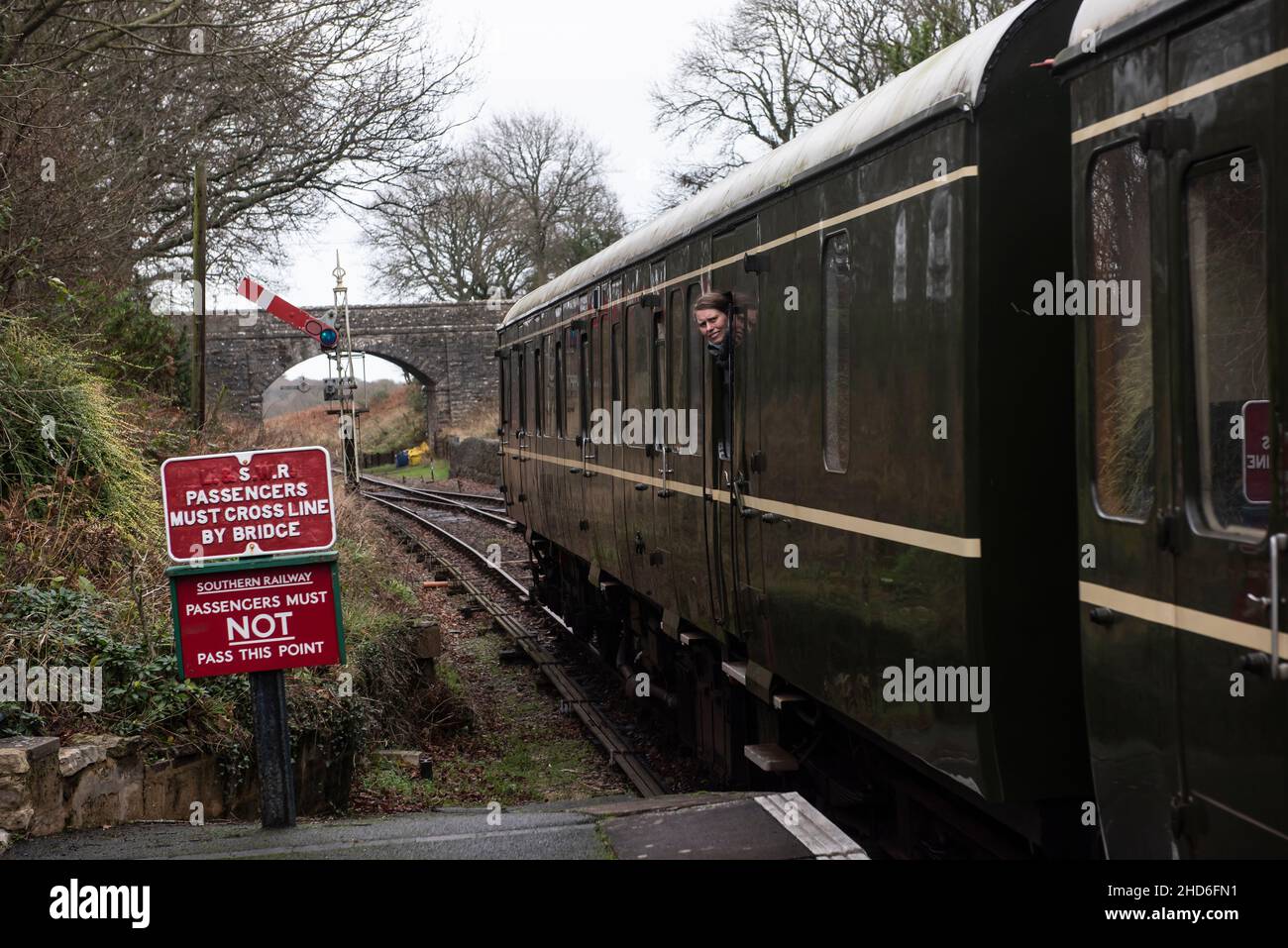 Jan 5 2022. 50th Anniversary closure of the Swanage Railway, with some
