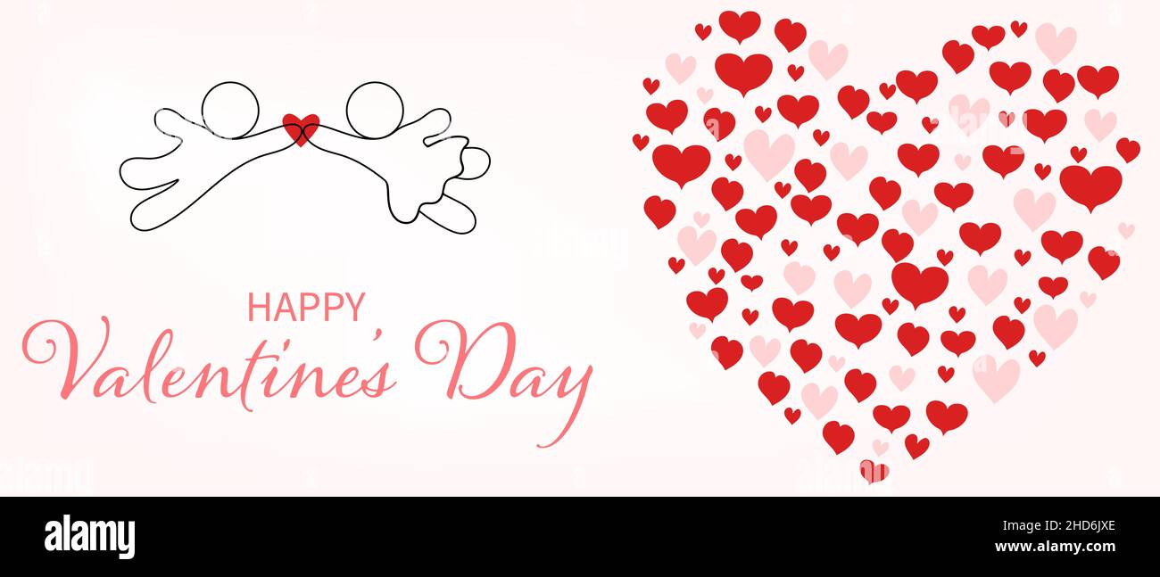 Valentines day background flying Stock Vector Images - Alamy