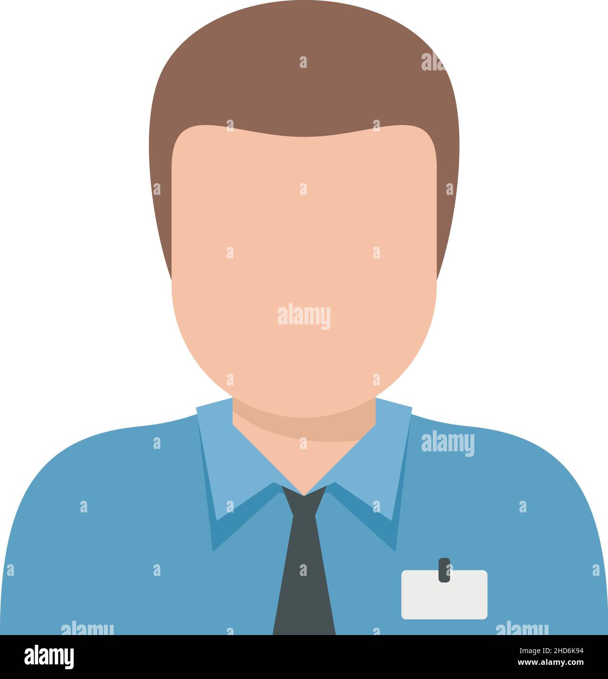 Man realtor icon. Flat illustration of man realtor vector icon isolated ...