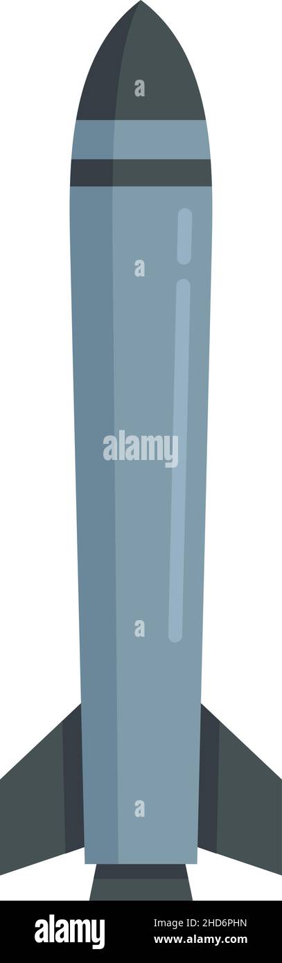 Missile army icon. Flat illustration of missile army vector icon ...