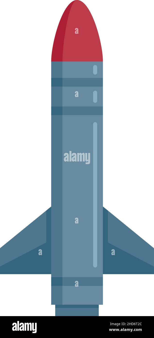 Missile fire icon. Flat illustration of missile fire vector icon ...