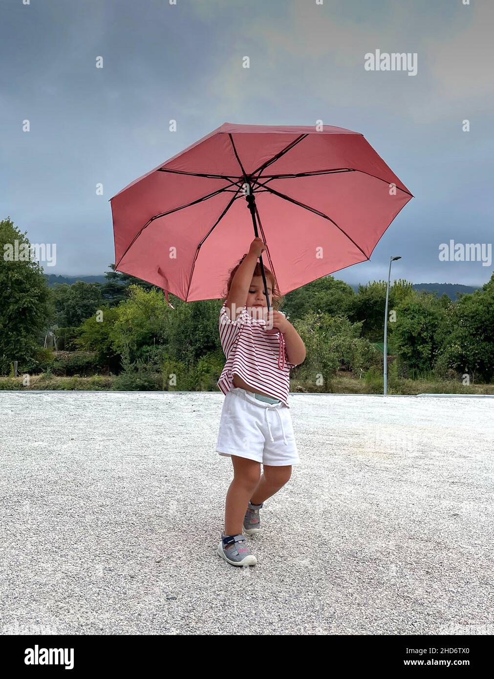 Windy day kid hires stock photography and images Alamy