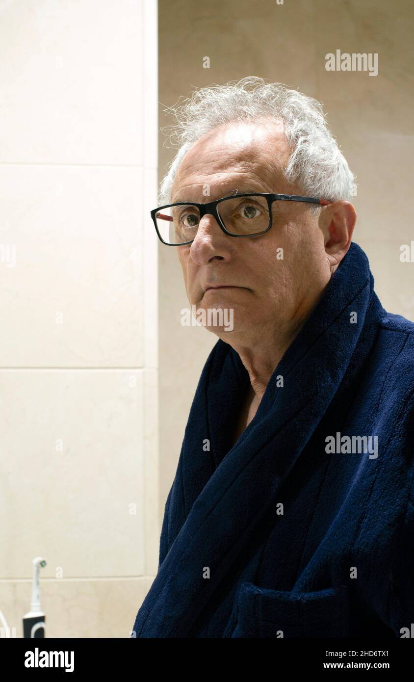 Old man dressing gown hi-res stock photography and images - Alamy
