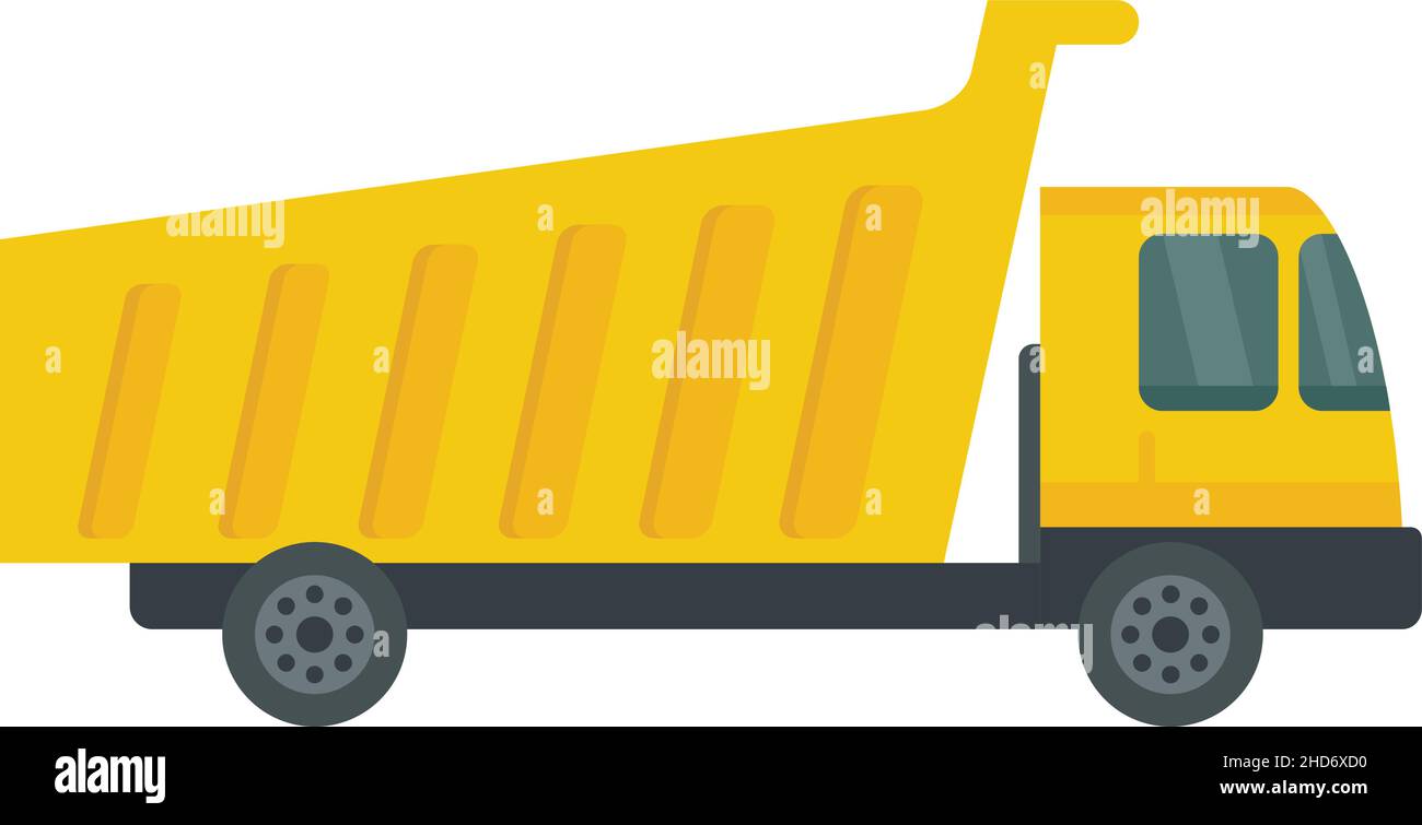 Tipper industry icon. Flat illustration of tipper industry vector icon ...