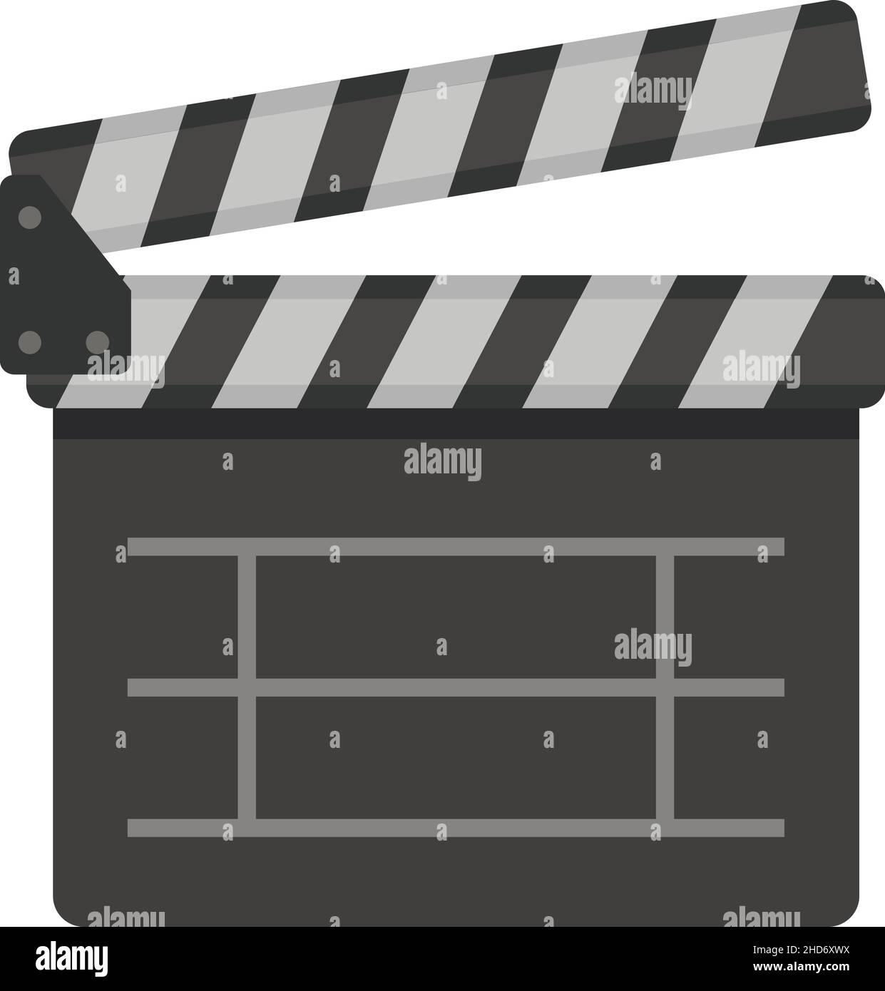 Entertainment clapper icon. Flat illustration of entertainment clapper ...