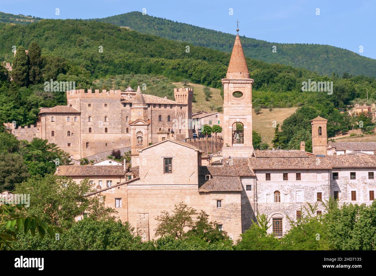 View of the Pallotta Castle of Caldarola, Marche, Italy, Europe Stock Photo