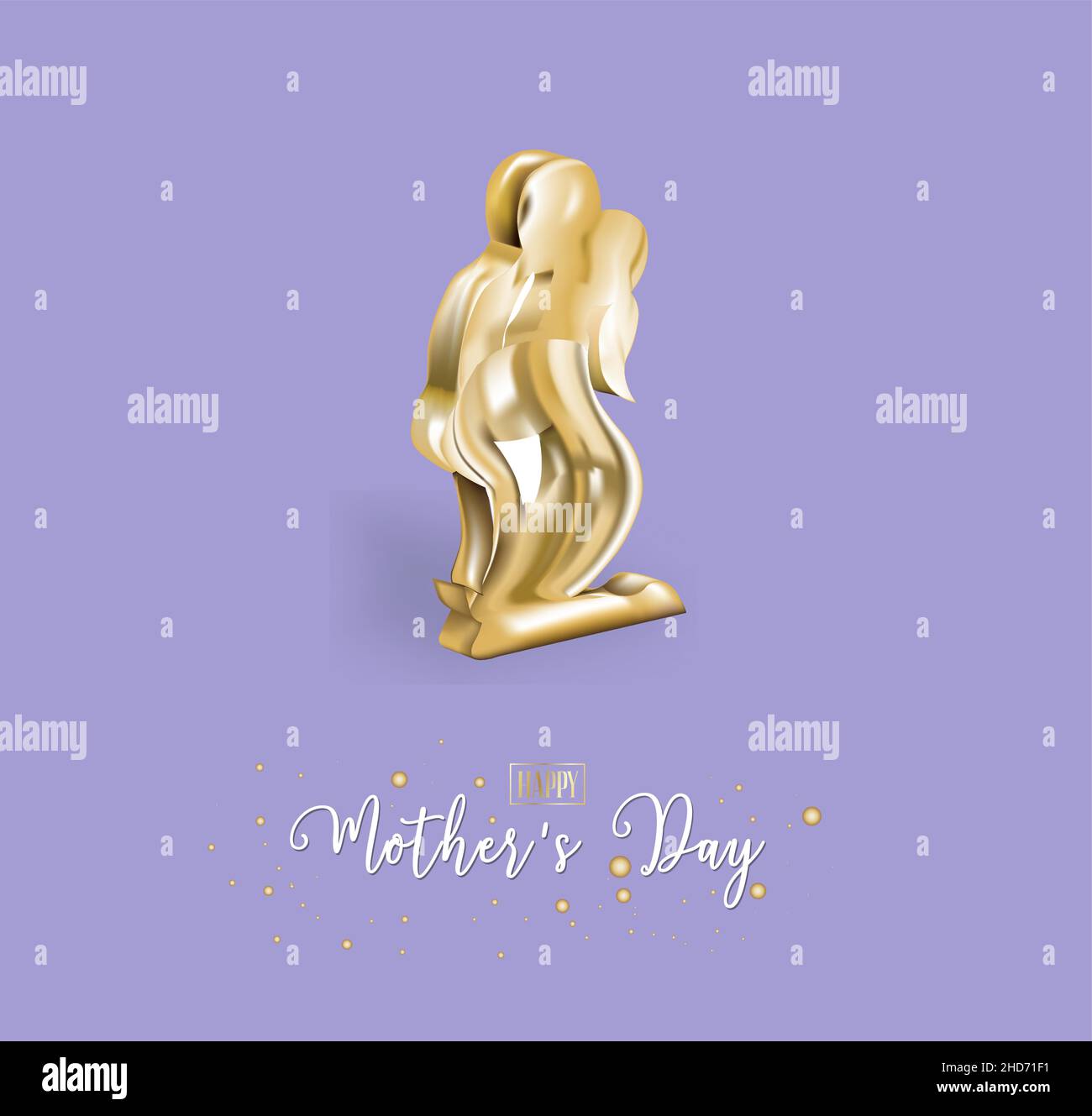 Mothers day on very peri background. Modern greeting poster. Invitation  card, banner. Spring wedding invitation. Holiday greeting card design.  Postcar Stock Vector Image & Art - Alamy