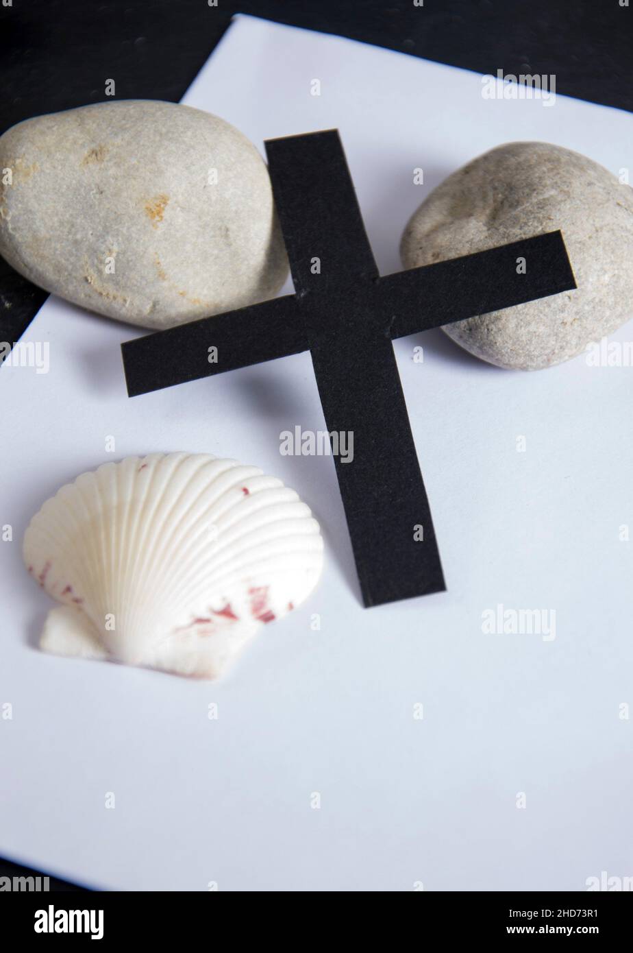 a funeral card Stock Photo - Alamy