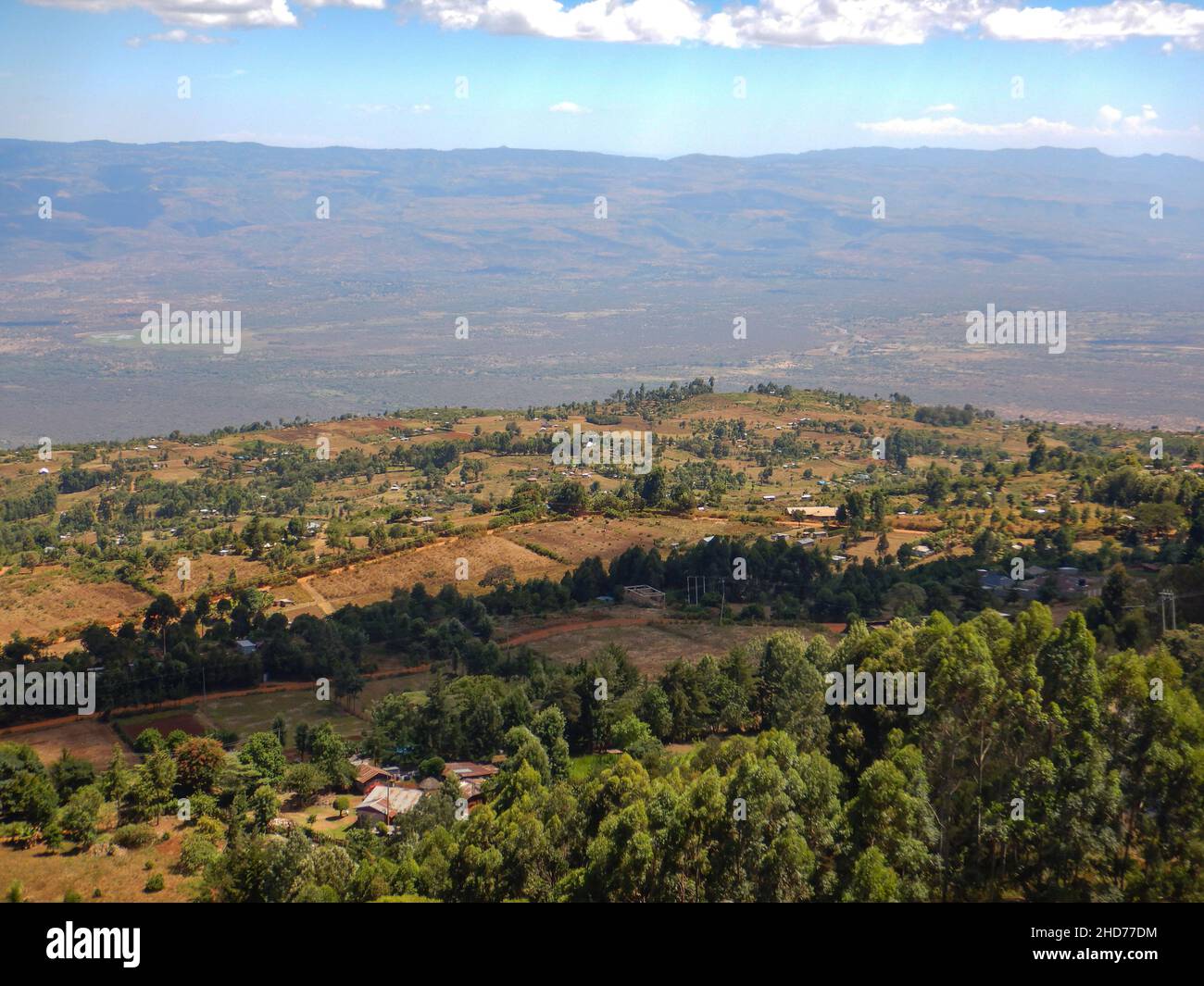 Iten Rift Valley Scenic aerial view of hills and valleys in Iten Township, Kenya Stock ...