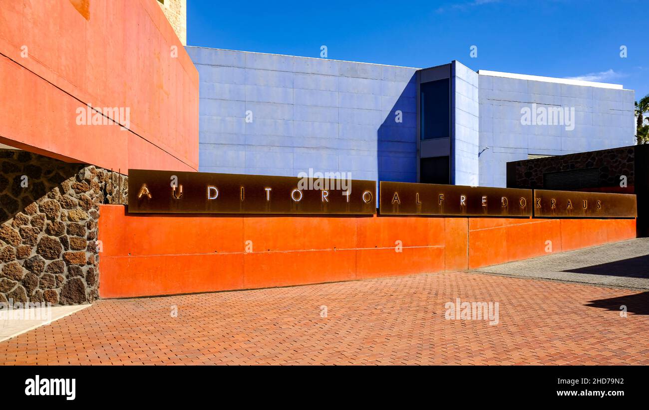 Auditorio Alfredo Kraus (Alfredo Kraus Auditorium) Las Palmas, Gran Canary Islands, Spain Stock Photo