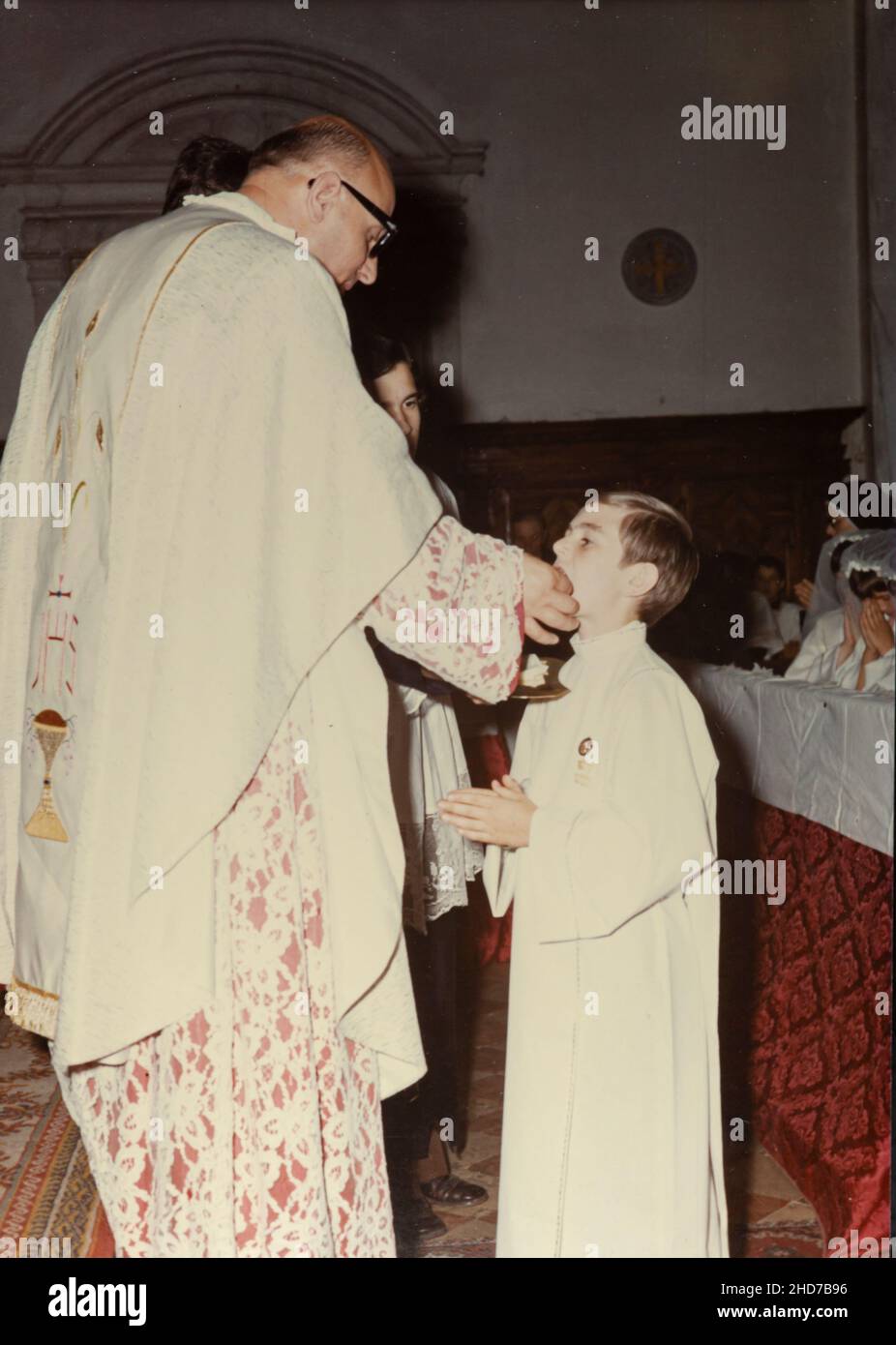 Boy with first communion dress hi-res stock photography and images - Alamy