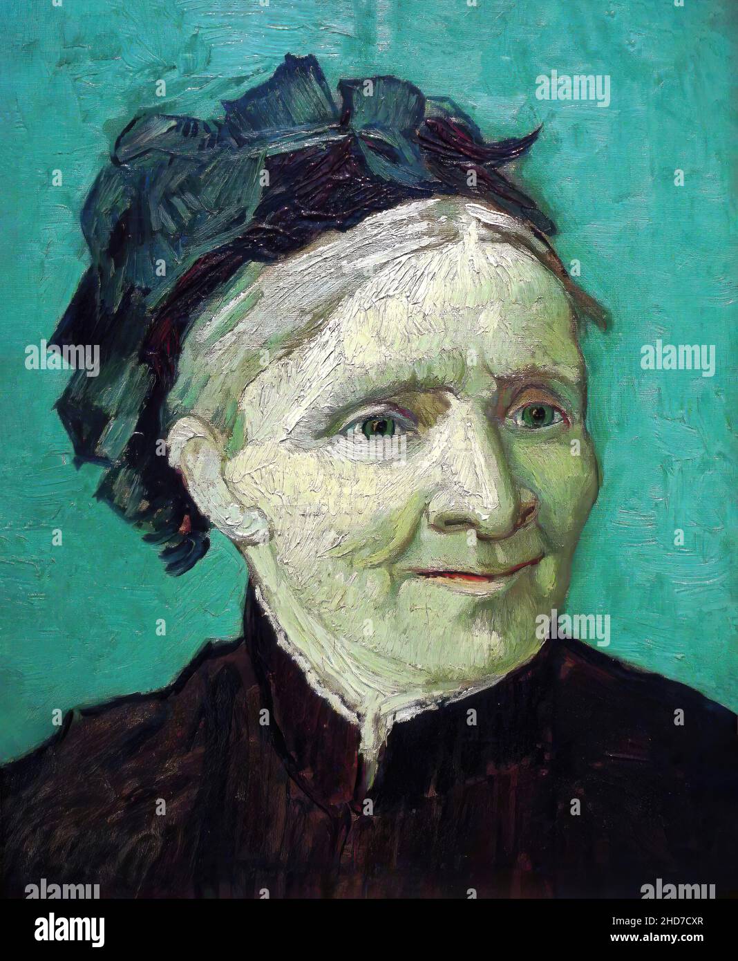Painting by a Dutch Post-Impressionist painter Vincent van Gogh (1853–1890), In titeld Portrait of the Artist's Mother by Vincent van Gogh 1888. Stock Photo