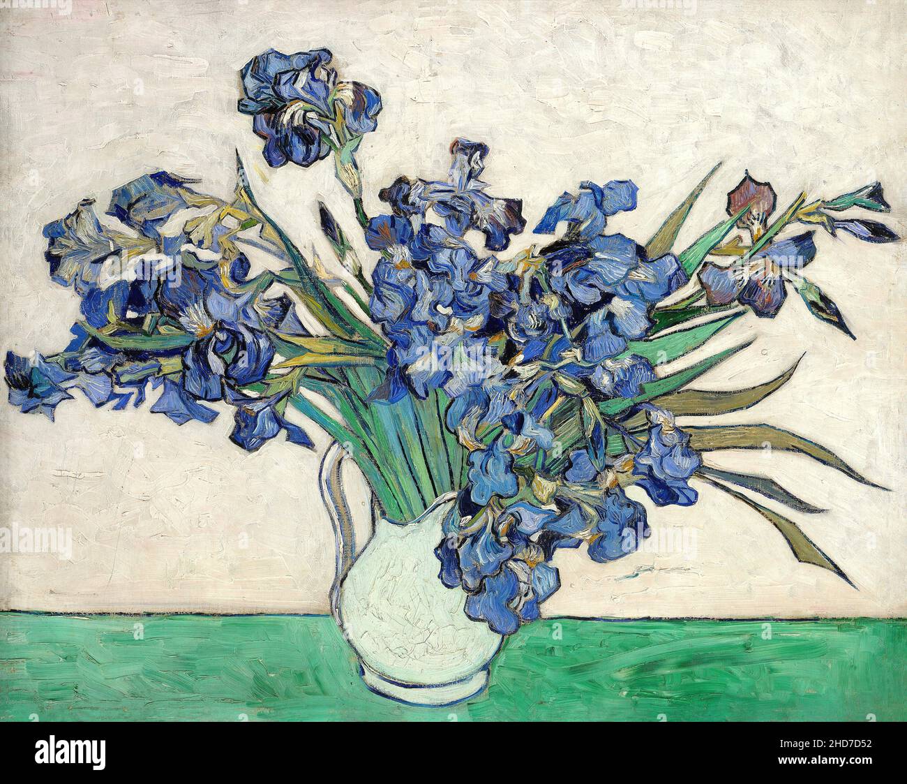 Vincent van Gogh - Irises 1890 - MET Museum - New-York - USA.. Stock Photo
