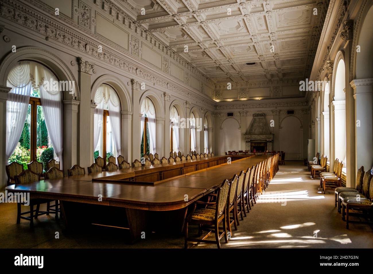 Interior of Livadia Palace. Site of the Yalta Conference of 1945, Yalta, Crimea Stock Photo Alamy