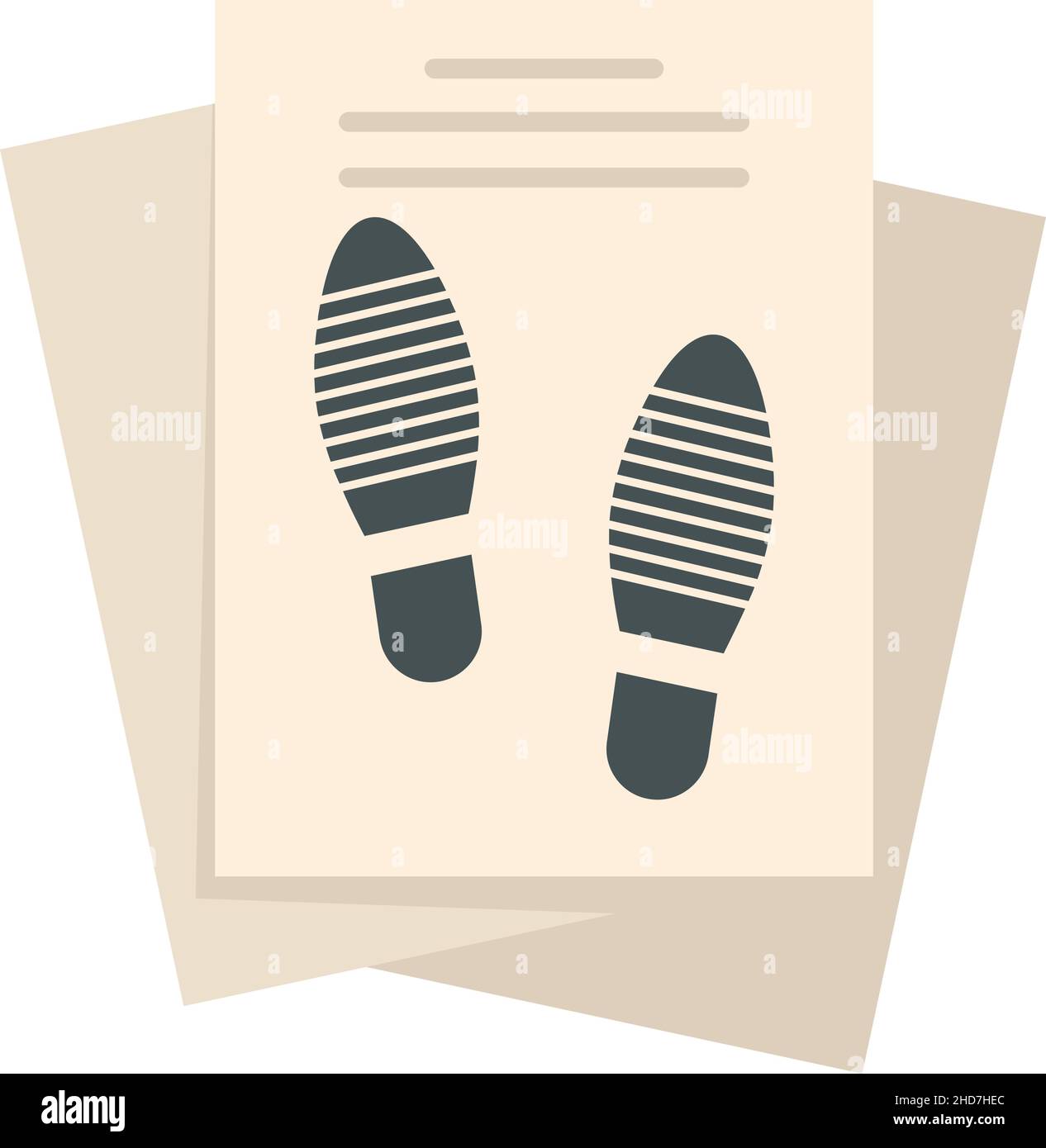 Investigator papers icon. Flat illustration of investigator papers ...