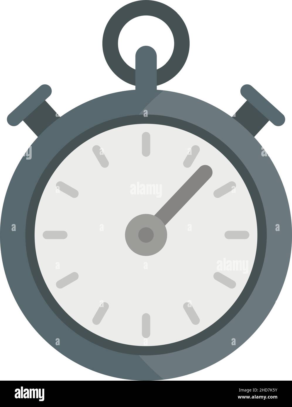 Dog training stopwatch icon. Flat illustration of dog training ...