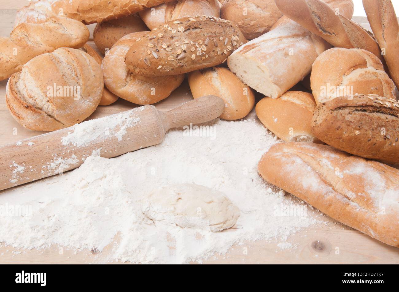 different types of artisan bread just out of the oven Stock Photo Alamy