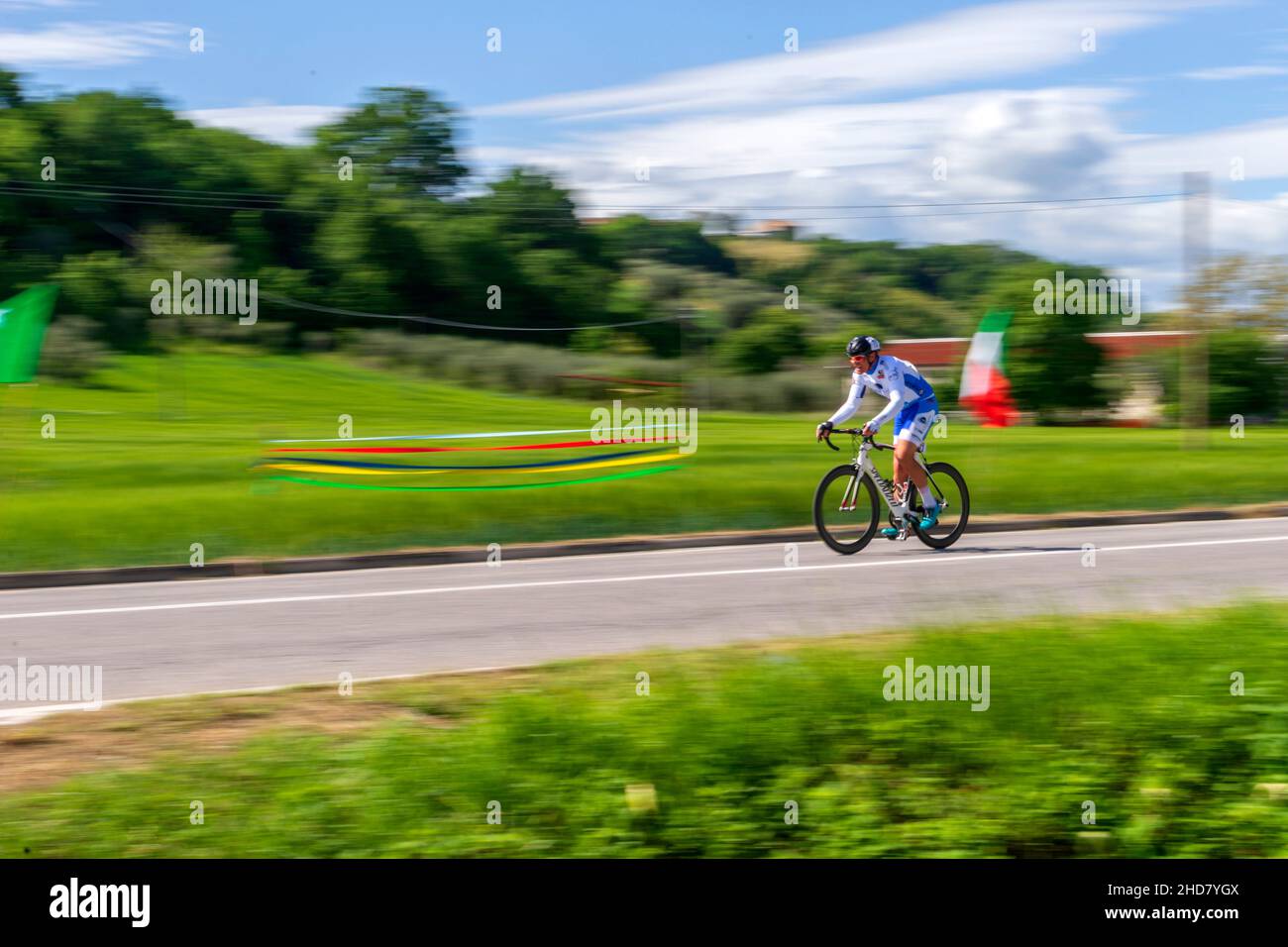 Para-cycling World Cup, Corridonia, Marche, Italy, Europe Stock Photo