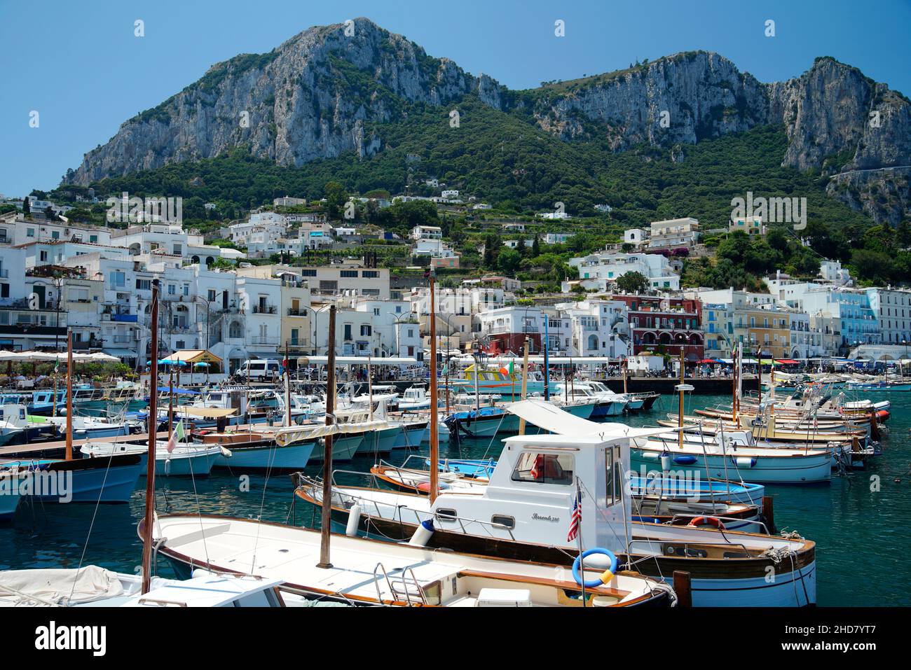 Port of Capri, Porto di Capri, Campania, Italy Stock Photo