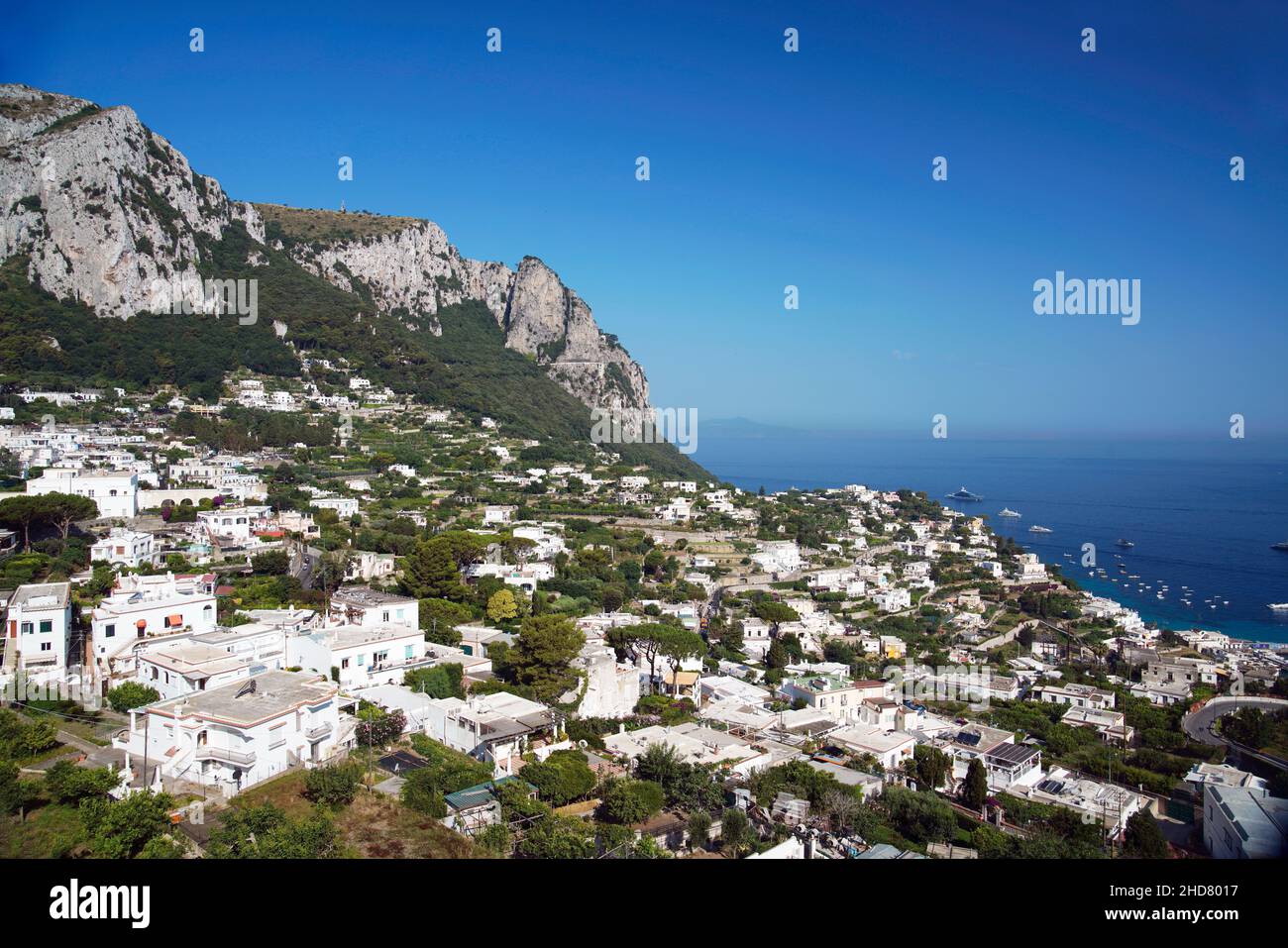 City of Capri , Porto di Capri, Capri Island,Campania,Italy Stock Photo