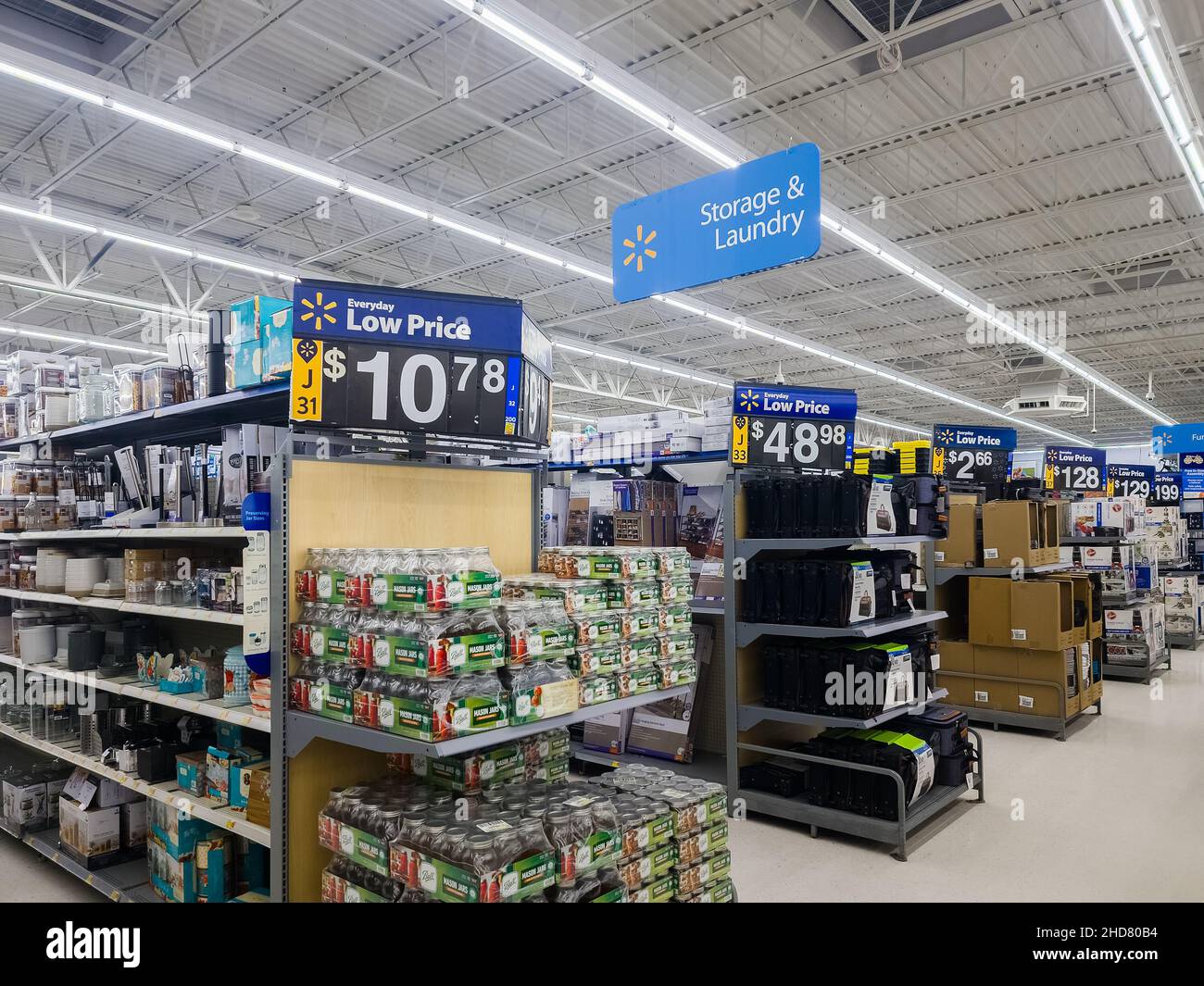 Walmart Supercenter editorial photography. Image of interior - 162095172