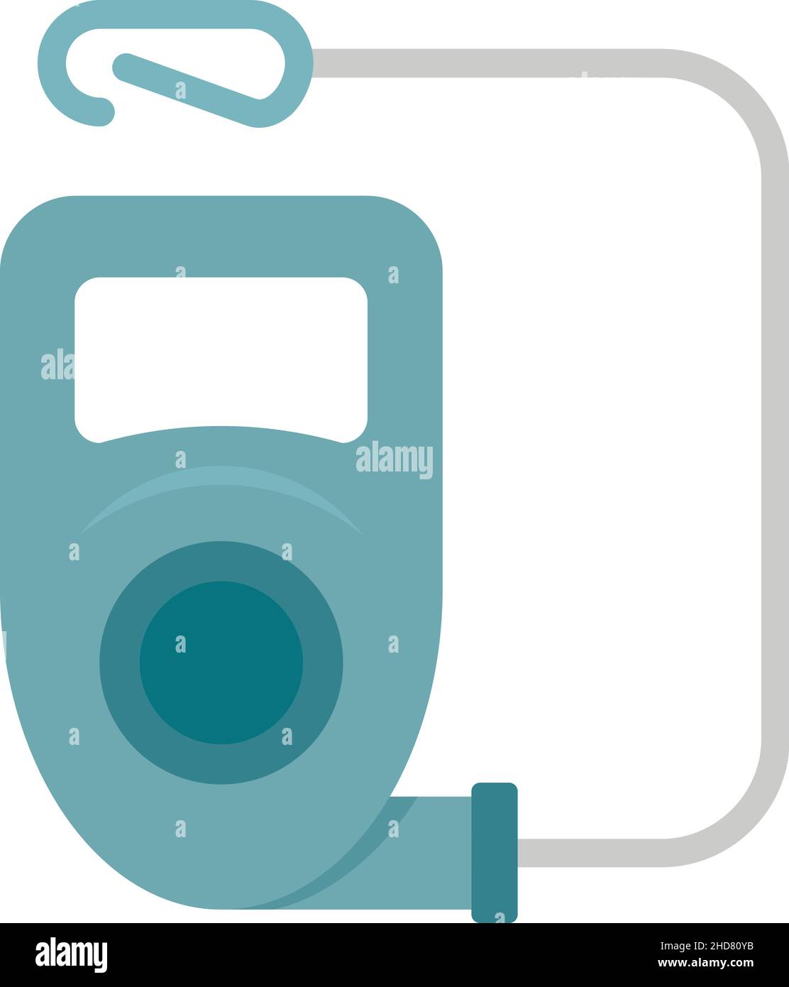 Dog handler icon. Flat illustration of dog handler vector icon isolated