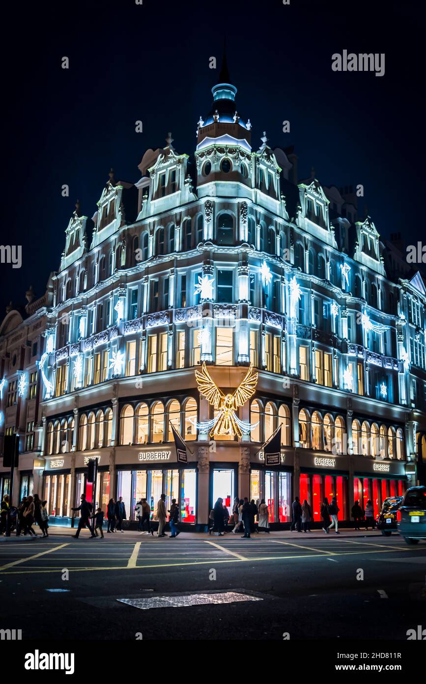 Burberry clothes store, British brand founded in 1856 known for its trench  coats, cashmere scarves & iconic check, Knightsbridge, London, England, UK  Stock Photo - Alamy