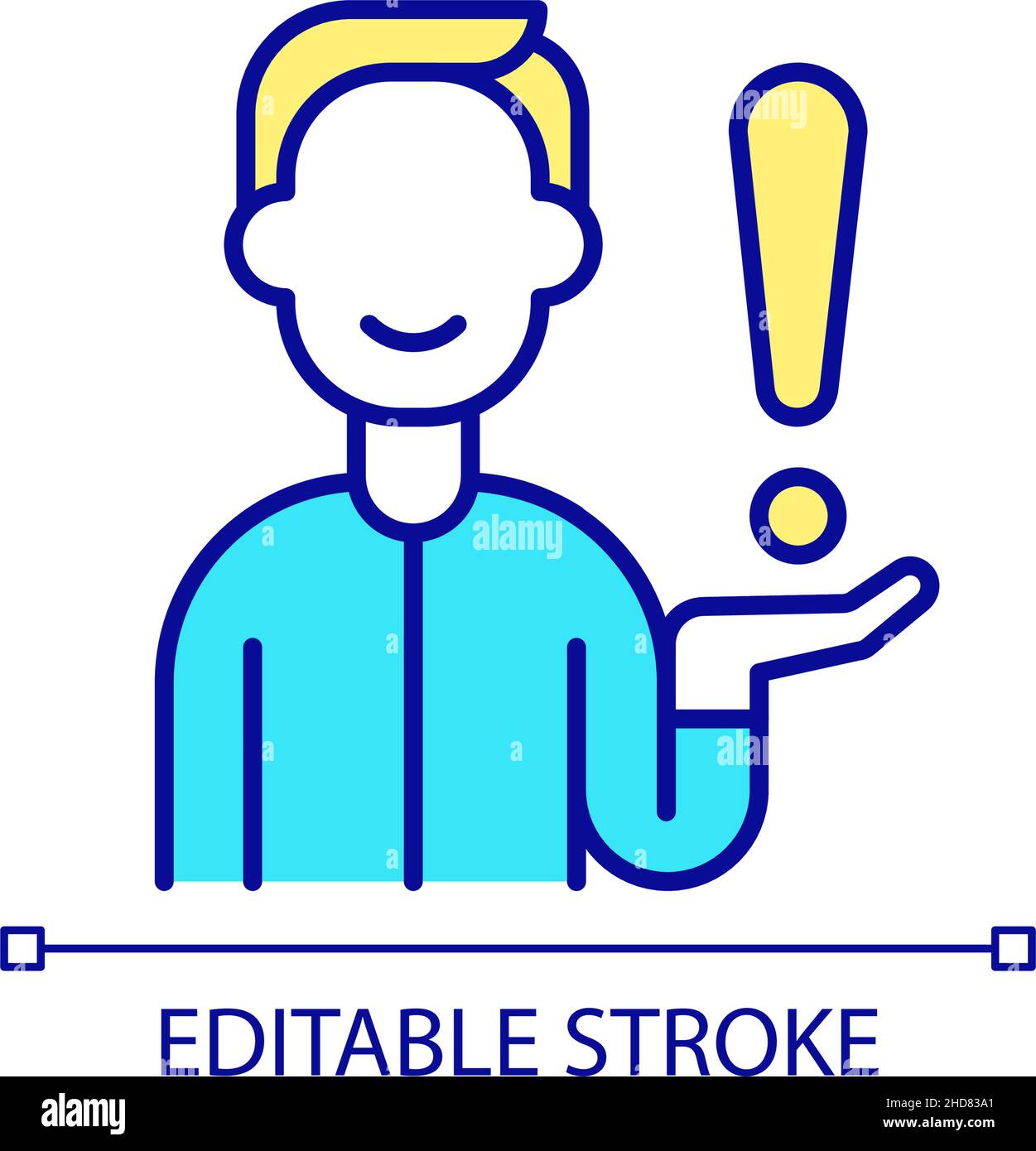 Consultant RGB color icon Stock Vector