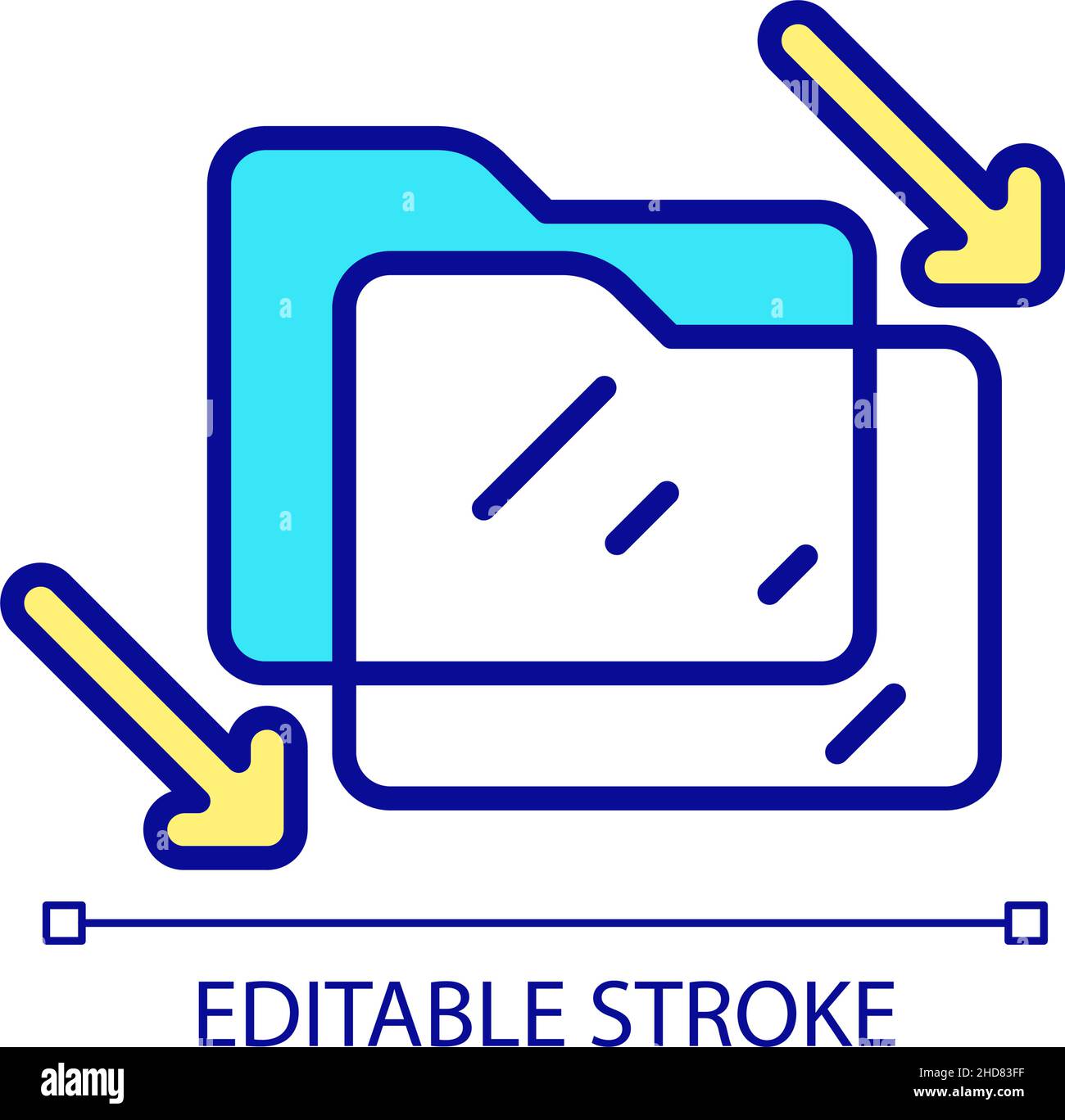 Copying files RGB color icon Stock Vector Image & Art Alamy