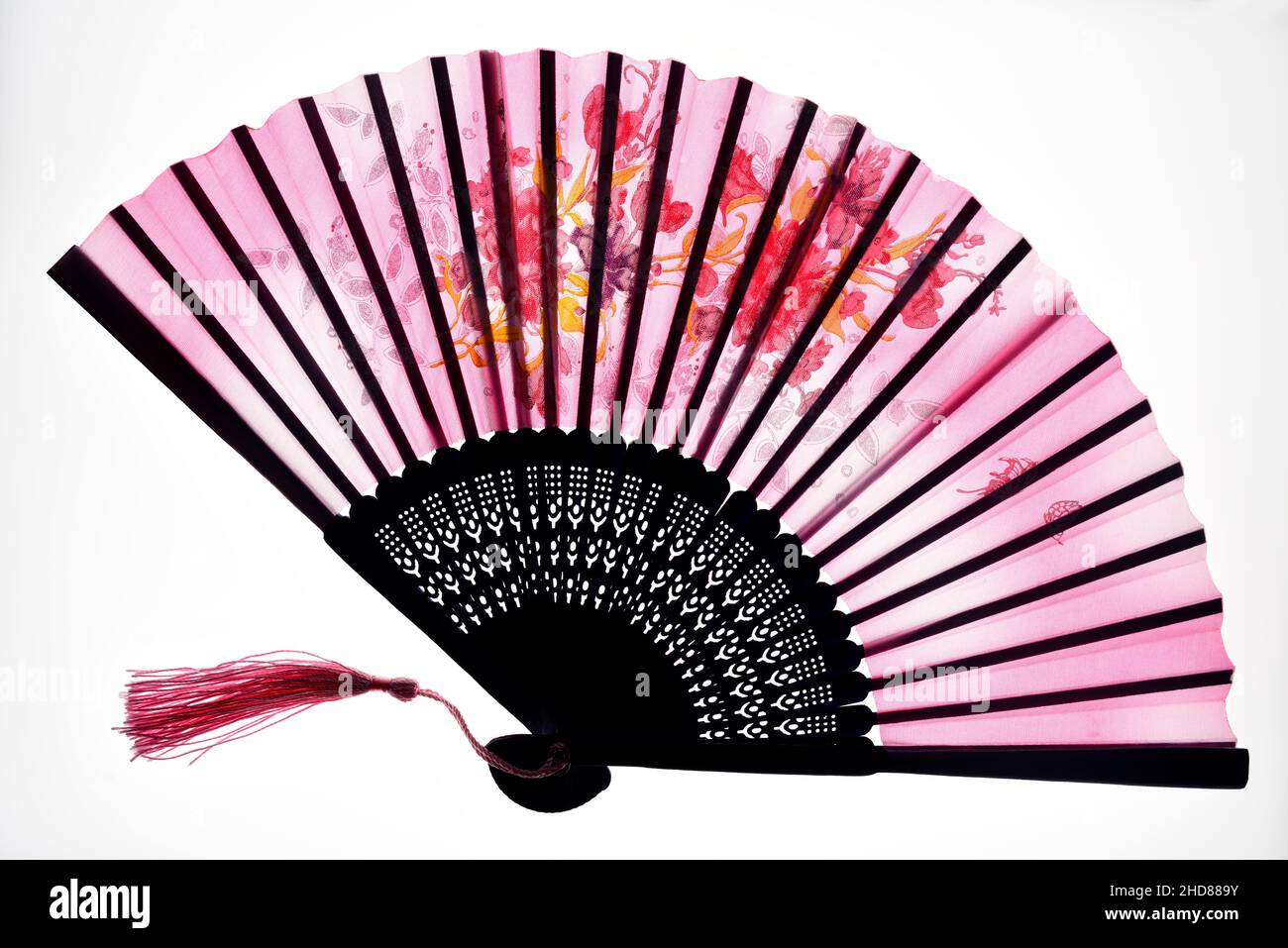 Japanese hand fans Stock Photo