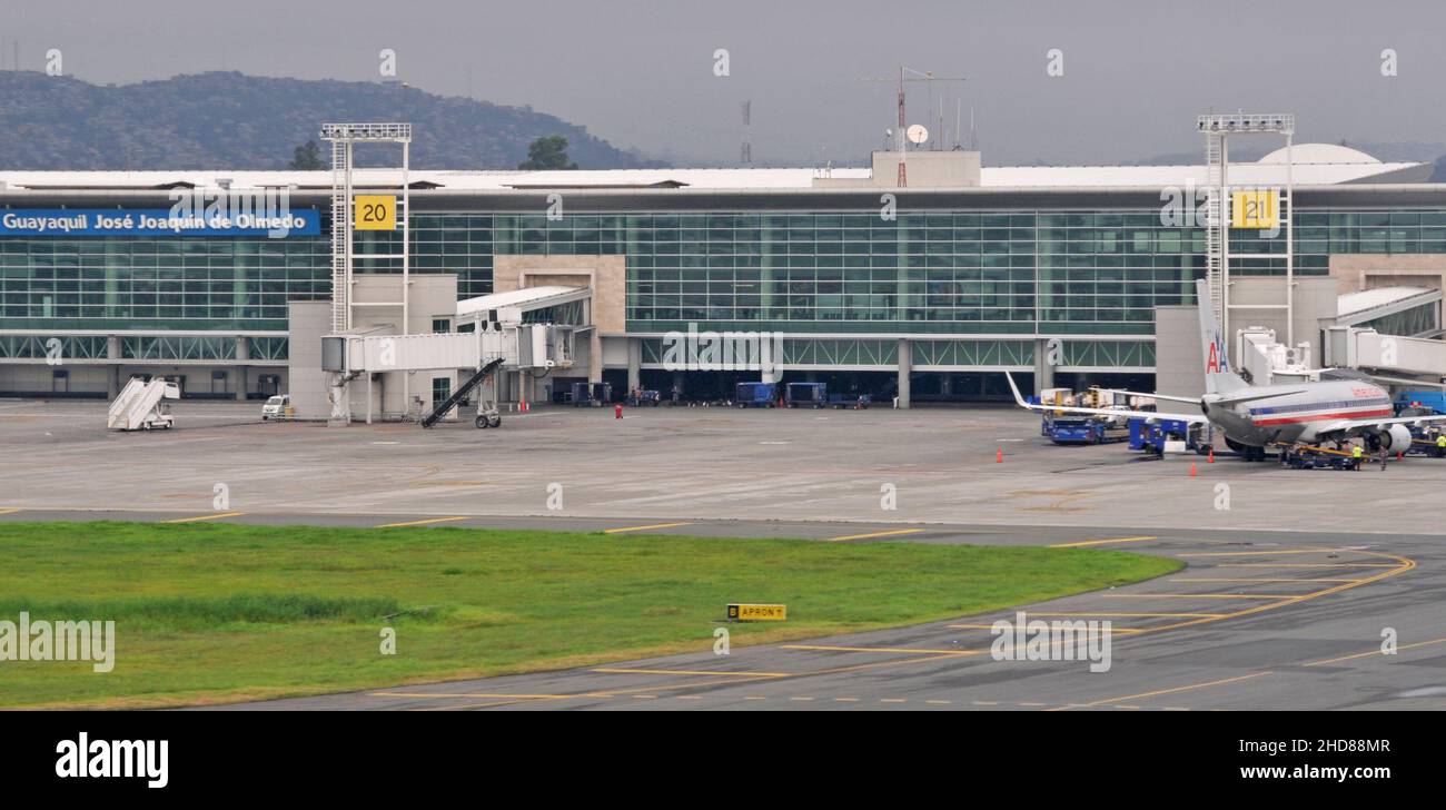 José Joaquin de Olmedo international airport, Guayaquil, Ecuador Stock Photo