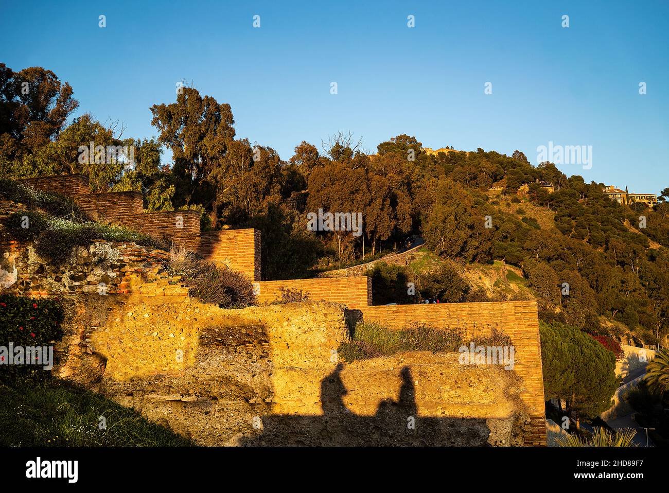Alcazaba fortress in the city of Malaga, Andalusia. Spain.Built by the Hammudid dynasty in the early 11th century Stock Photo