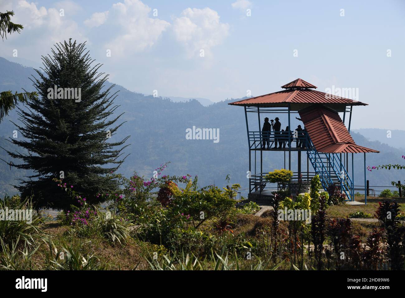 Dalgaon view point (altitude 2500 ft). Kalimpong, West Bengal, India. Stock Photo