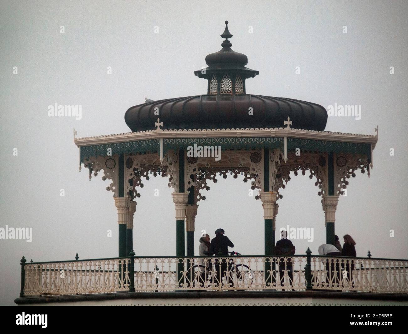 The Bandstand on Brighton and Hove seafront Stock Photo