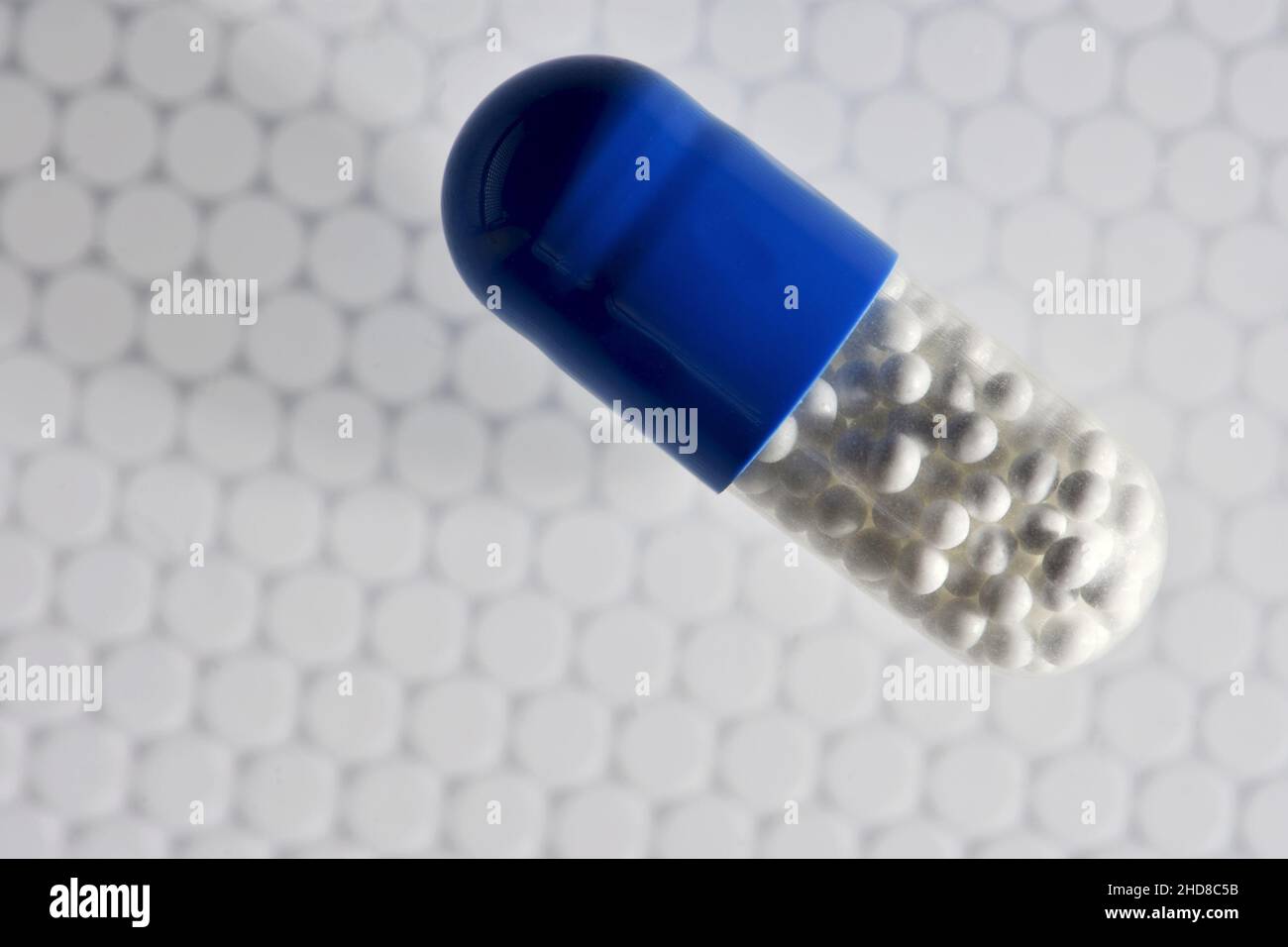 Painkillers: Ibuprofen capsule Stock Photo