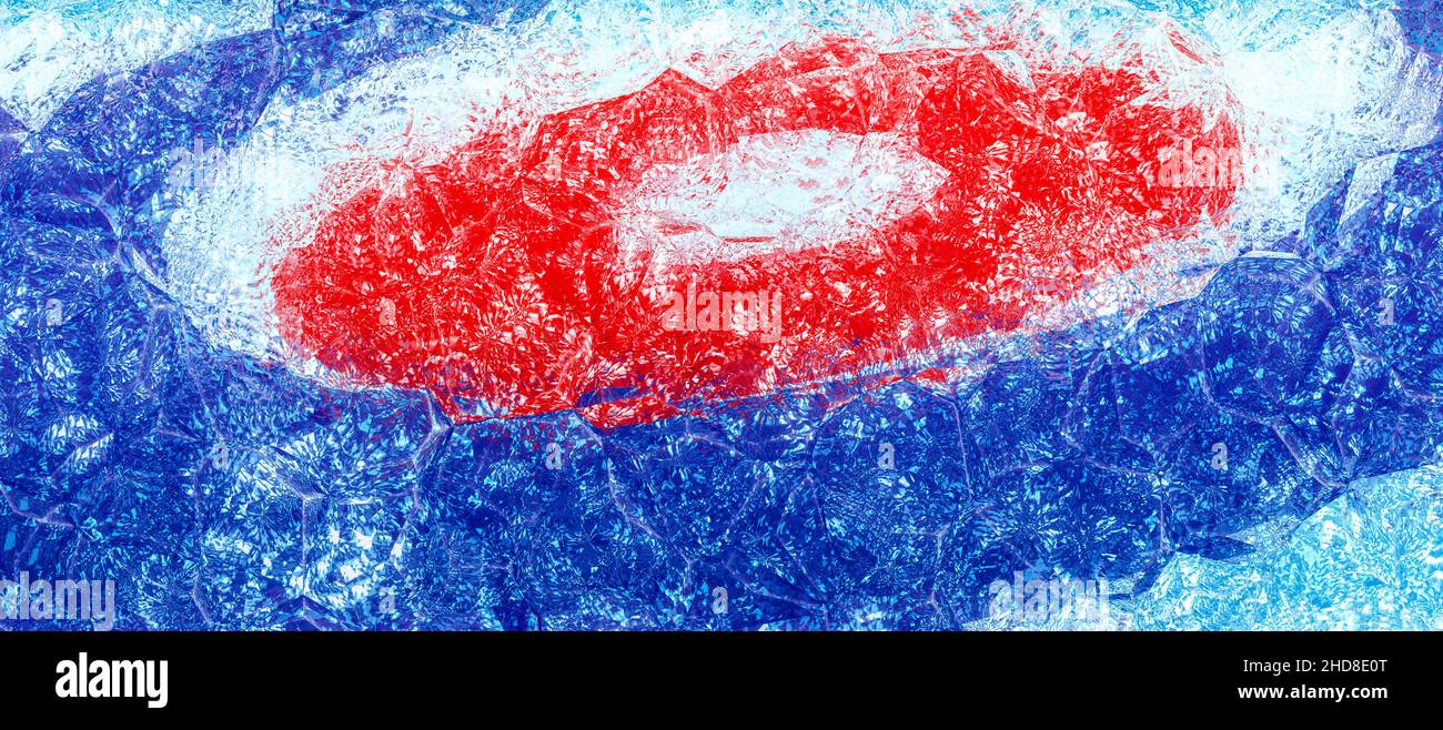 Frost Background with ice and curling illustration Stock Photo - Alamy