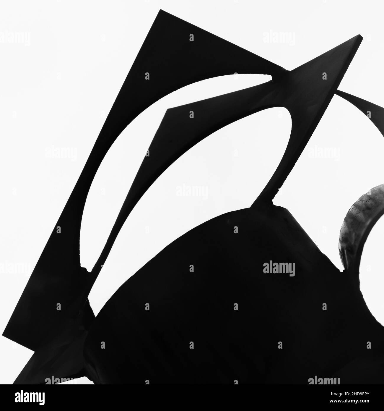Geometric hapes in black and white Stock Photo