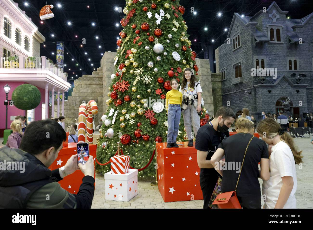 Moscow, Russia. 4Th Jan, 2022. People Visit The Dream Island Amusement Park. Credit: Mikhail Japaridze/Tass/Alamy Live News Stock Photo - Alamy