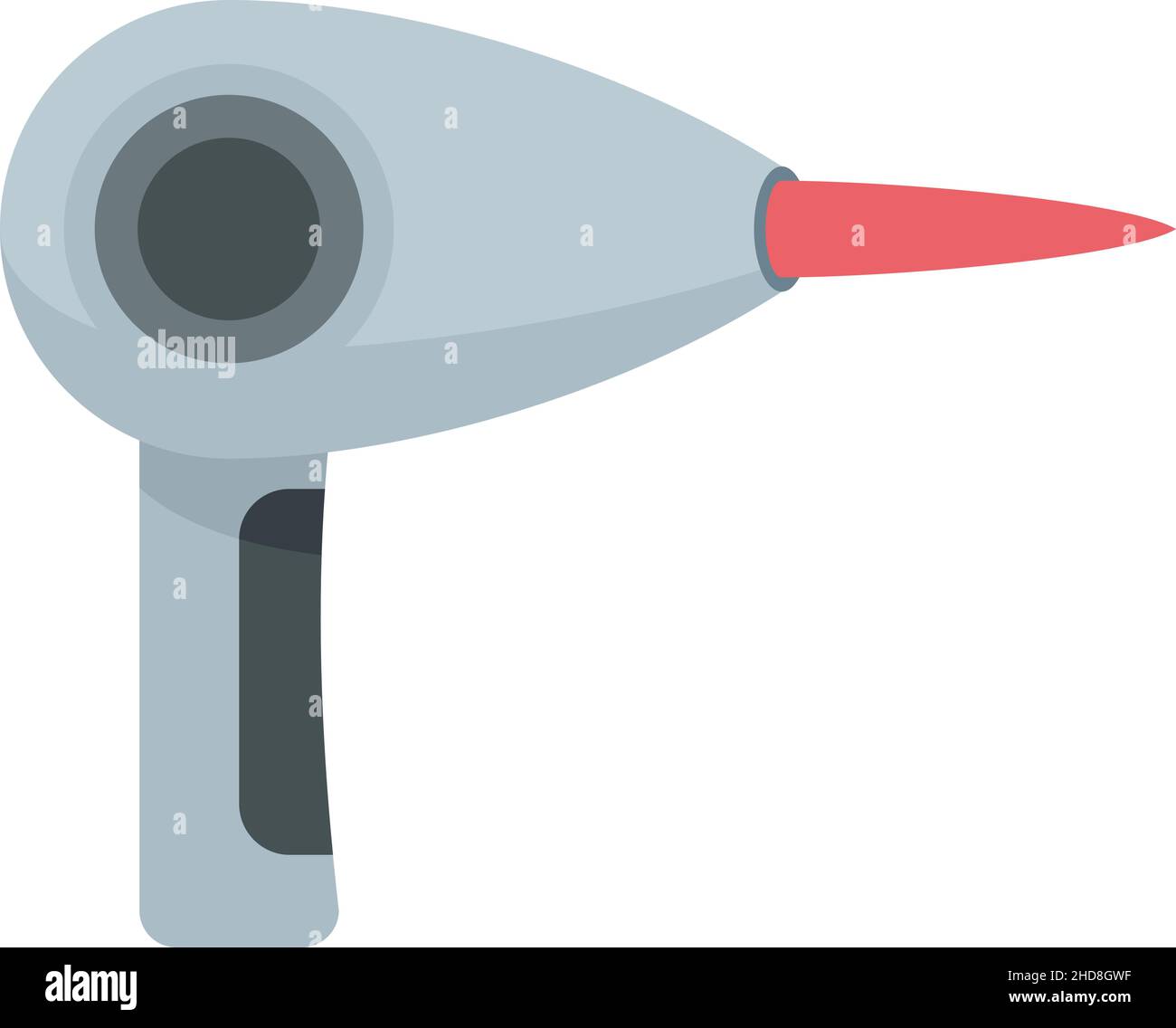Laser hair removal gun icon. Flat illustration of laser hair removal