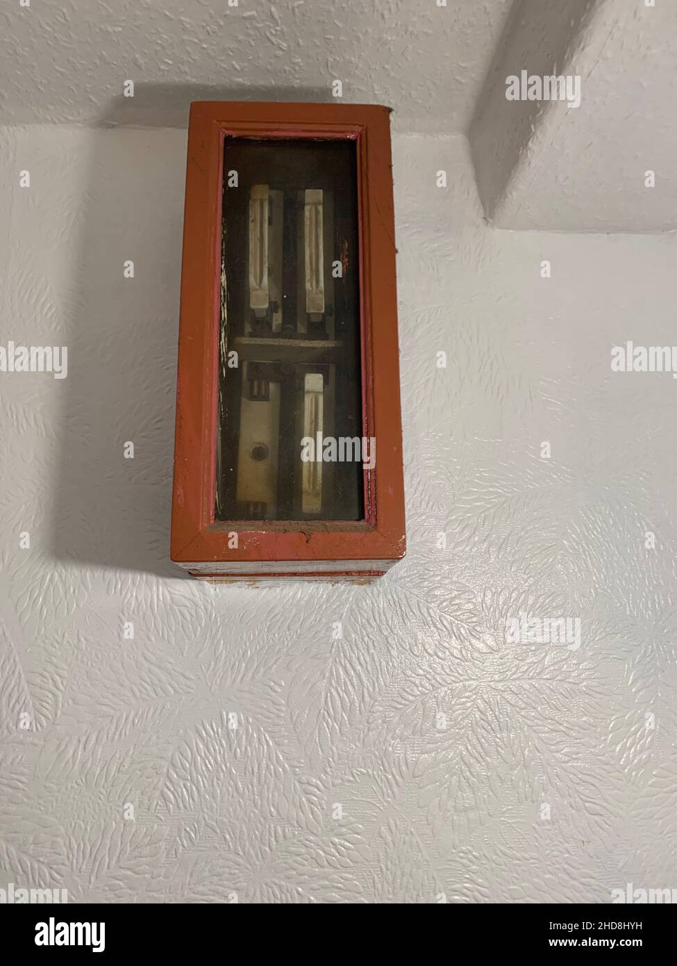 Electrical switches and fuses Northampton UK Stock Photo Alamy
