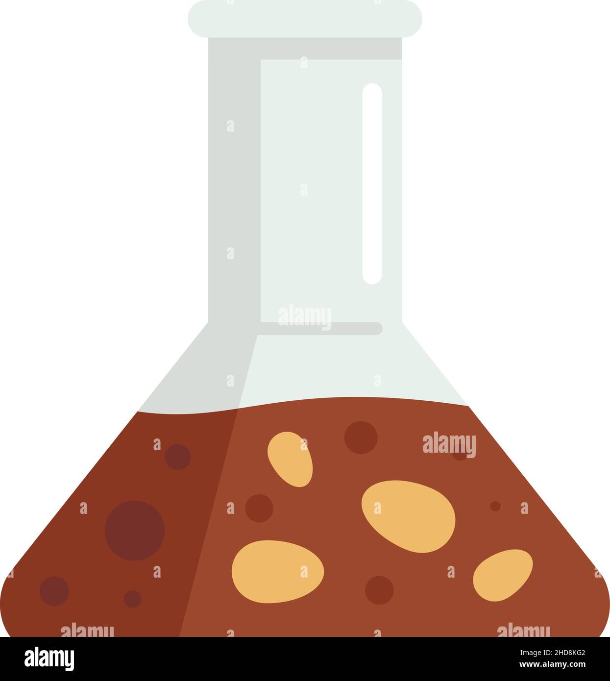Seed farm flask icon. Flat illustration of seed farm flask vector icon isolated on white background Stock Vector