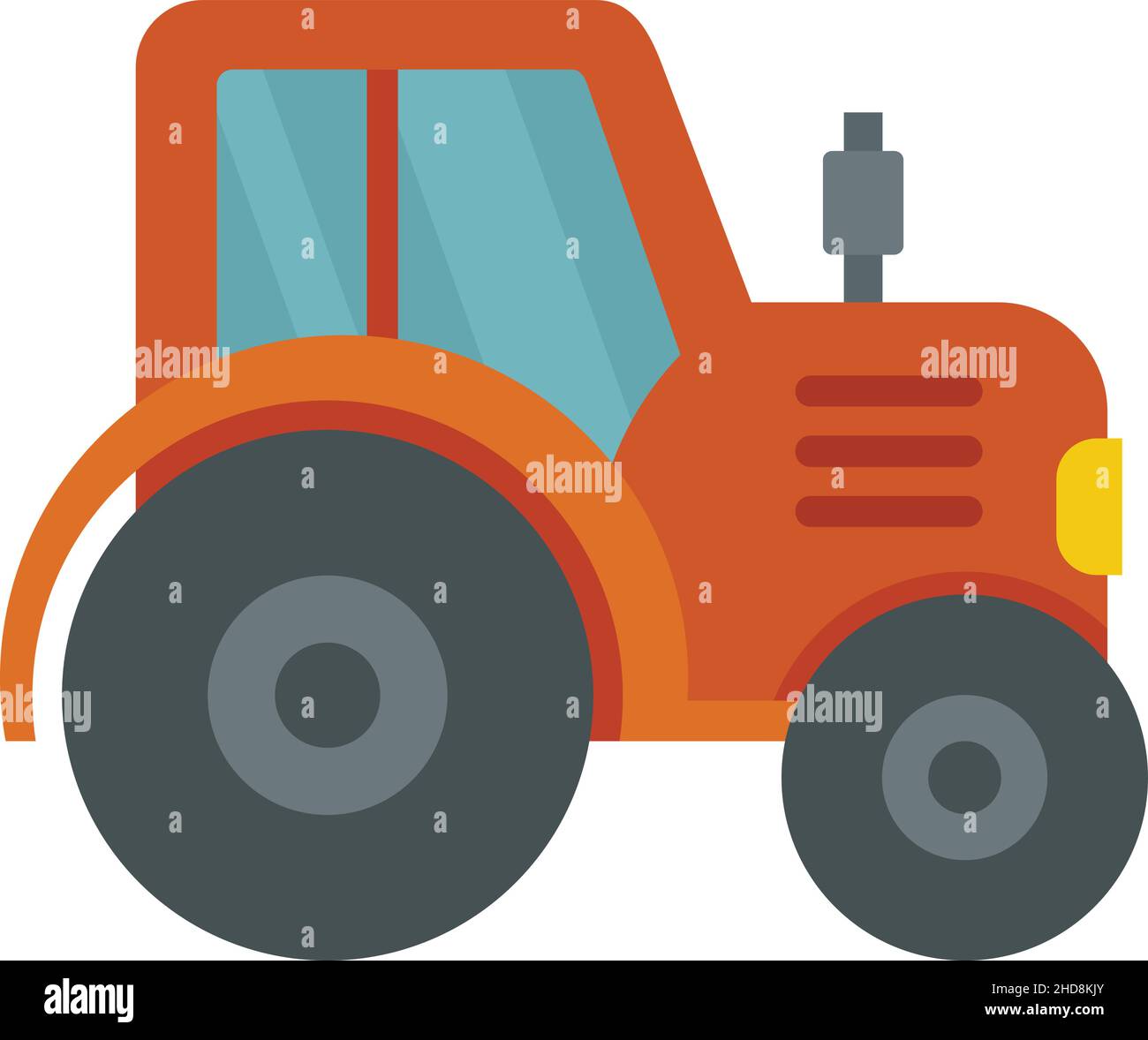 Farm tractor icon. Flat illustration of Farm tractor vector icon ...