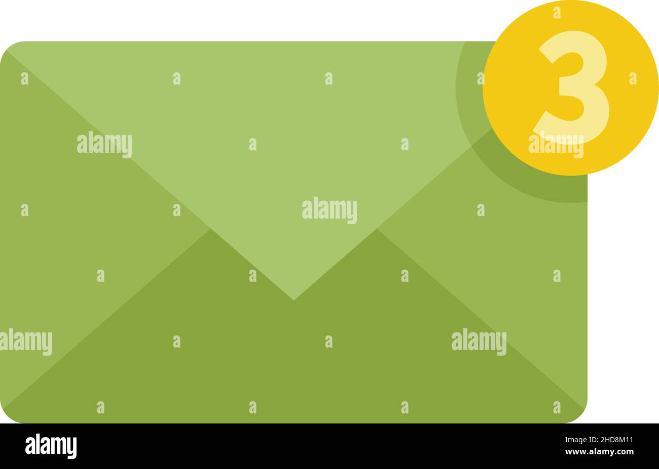 Marketing new mail icon. Flat illustration of Marketing new mail vector ...