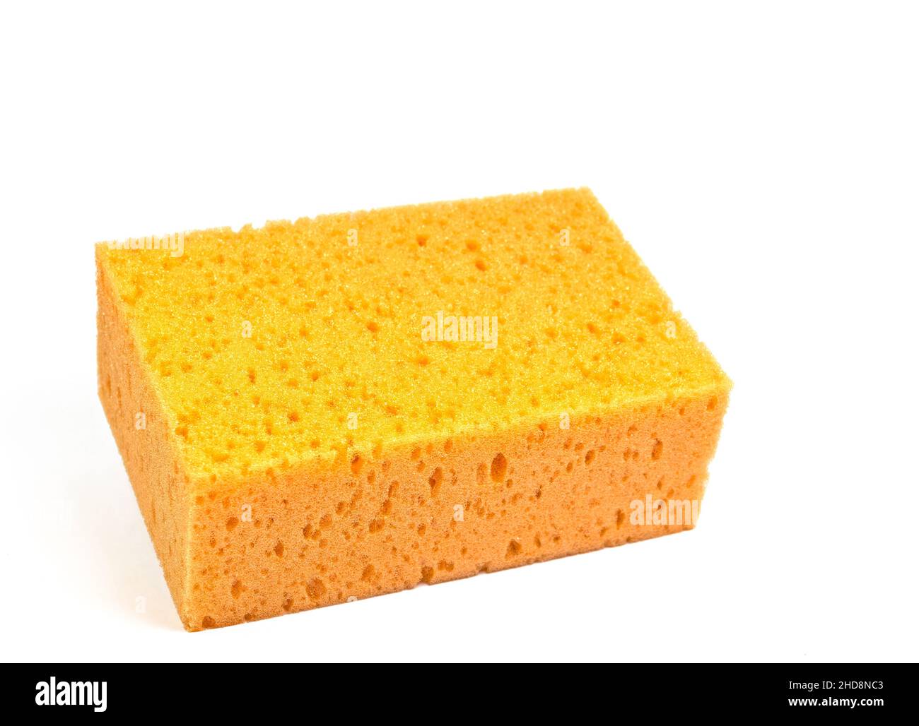 Viscose sponge against a white background Stock Photo