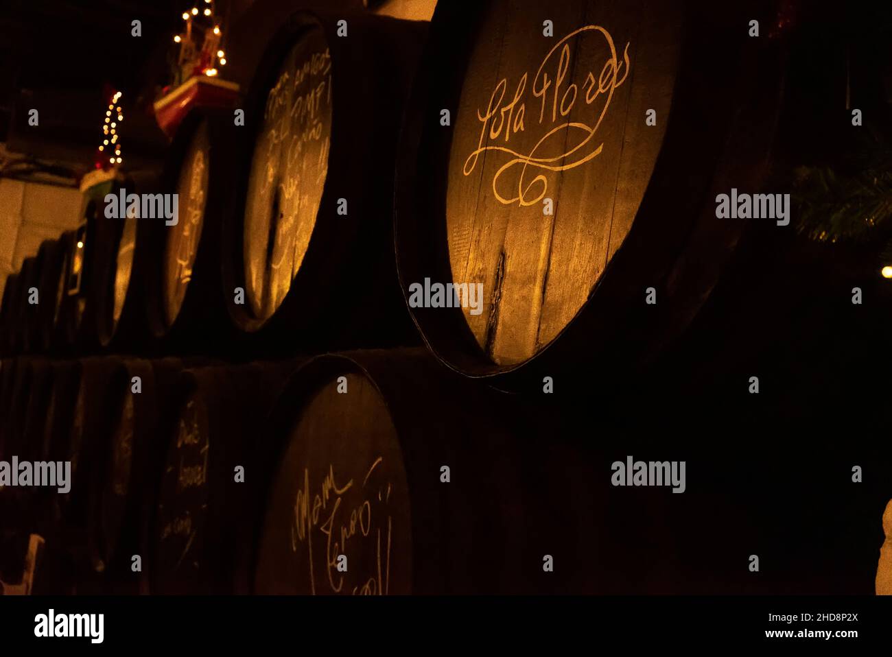 Winery of Malaga. Andalucia. Spain Stock Photo