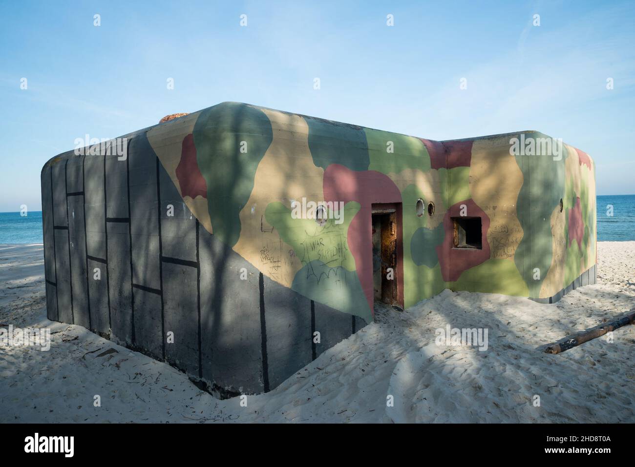 'Sęp' heavy bunker, Jastarnia Resistance Centre, Hel Fortified Area, Jastarnia, Poland Stock Photo