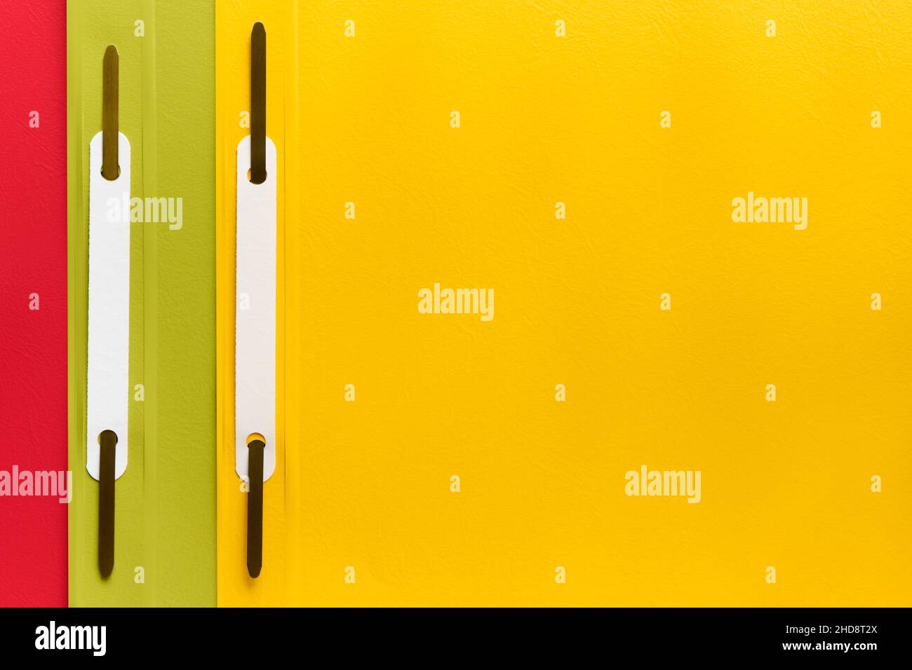 Colorful blank folders binders with copy space Stock Photo Alamy