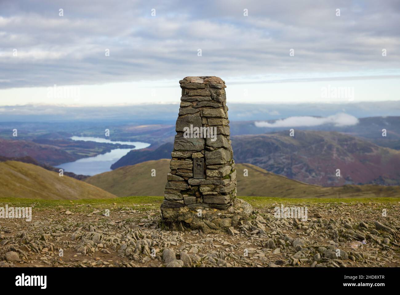 Mountain top in the English lakes Stock Photo
