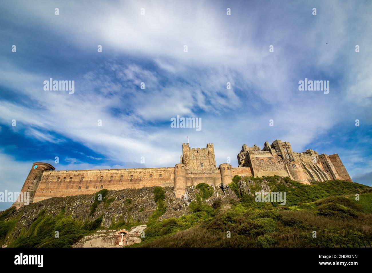 Medieval castle on a hill hi-res stock photography and images - Alamy