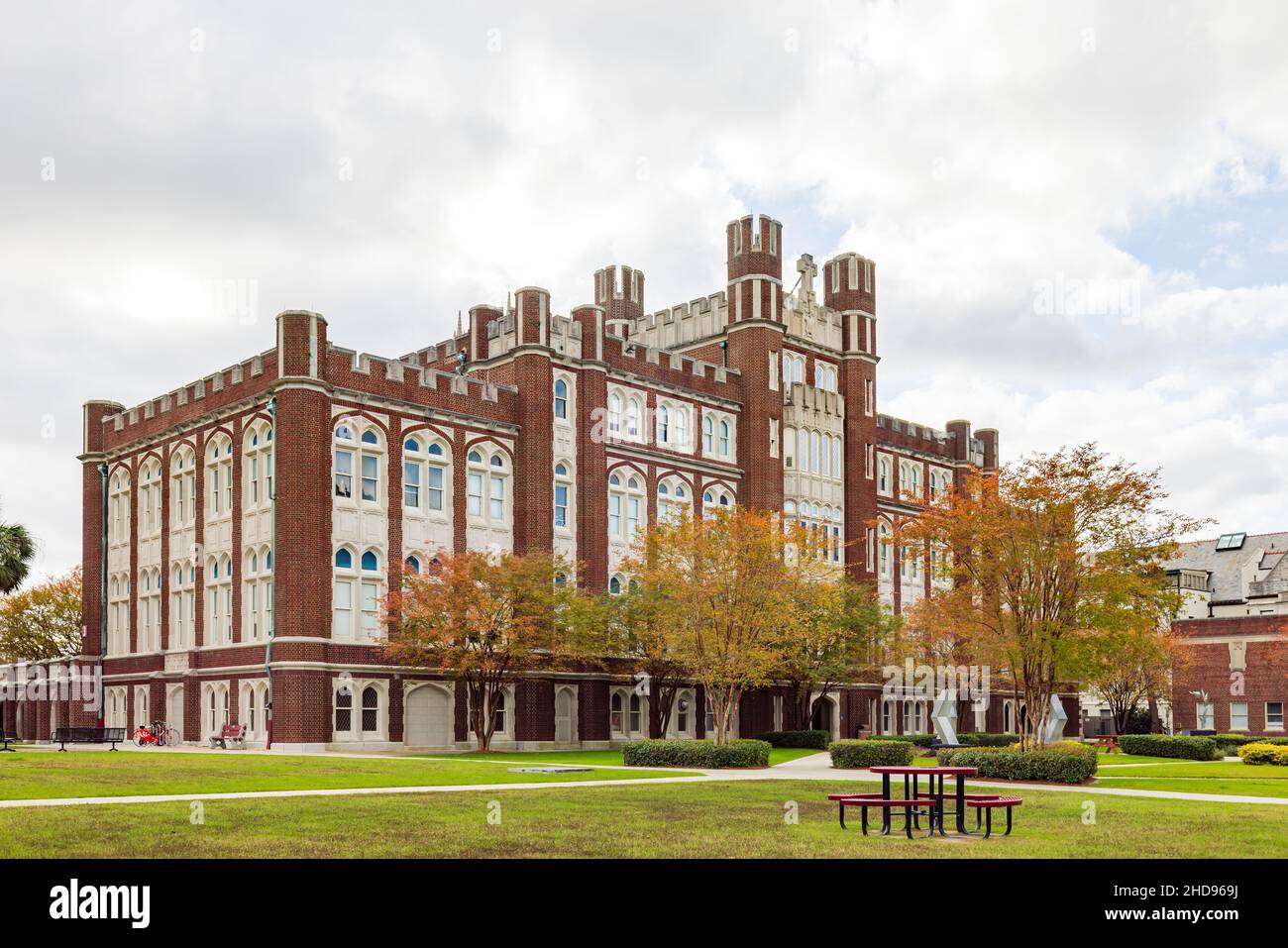 Overcast view of the Loyola University New Orleans at Louisiana Stock Photo